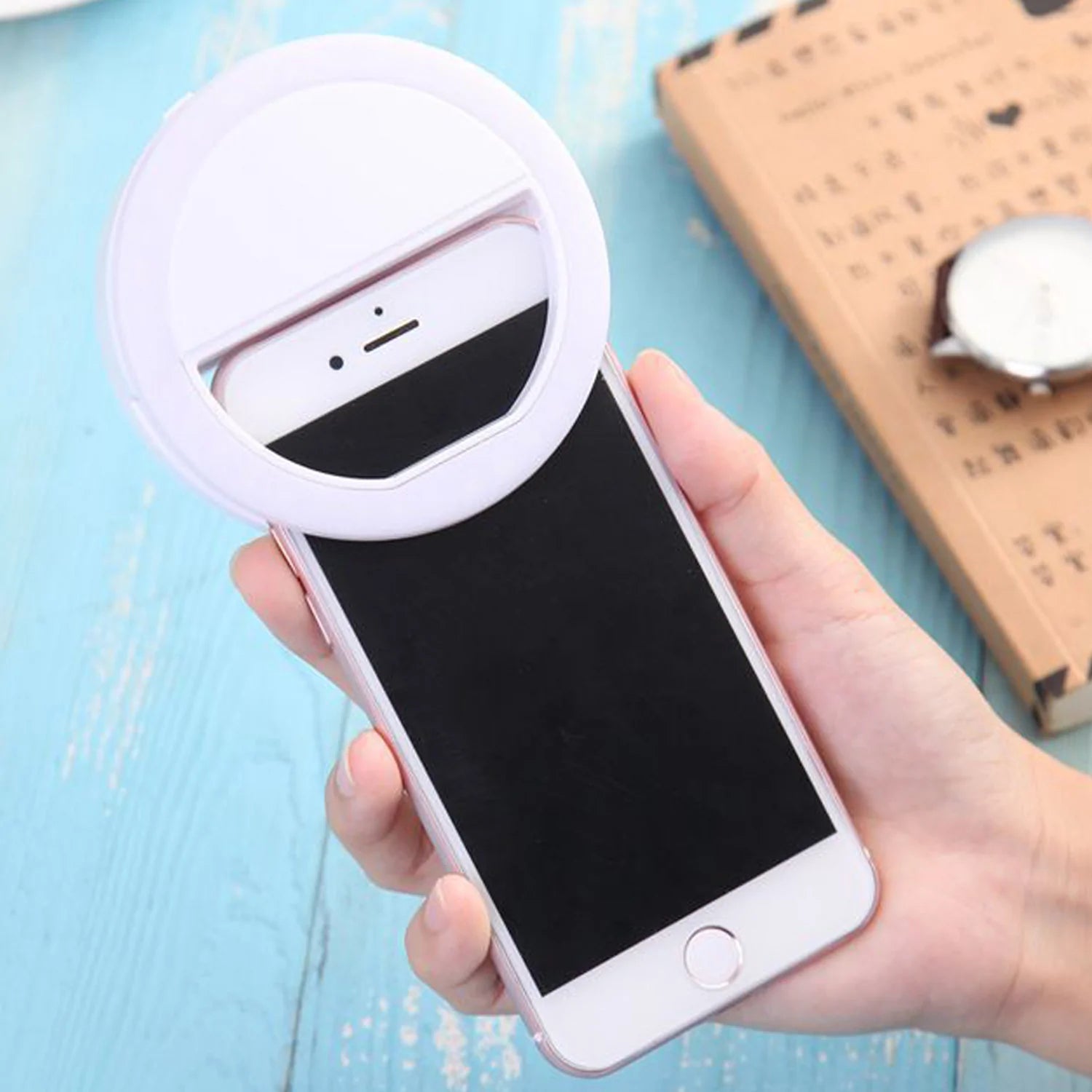 4785 Selfie Ring Light used for applying bright shade over face during taking selfies and making videos etc. DeoDap 4785 Selfie Ring Light used for applying bright shade over face during taking selfies and making videos etc. DeoDap